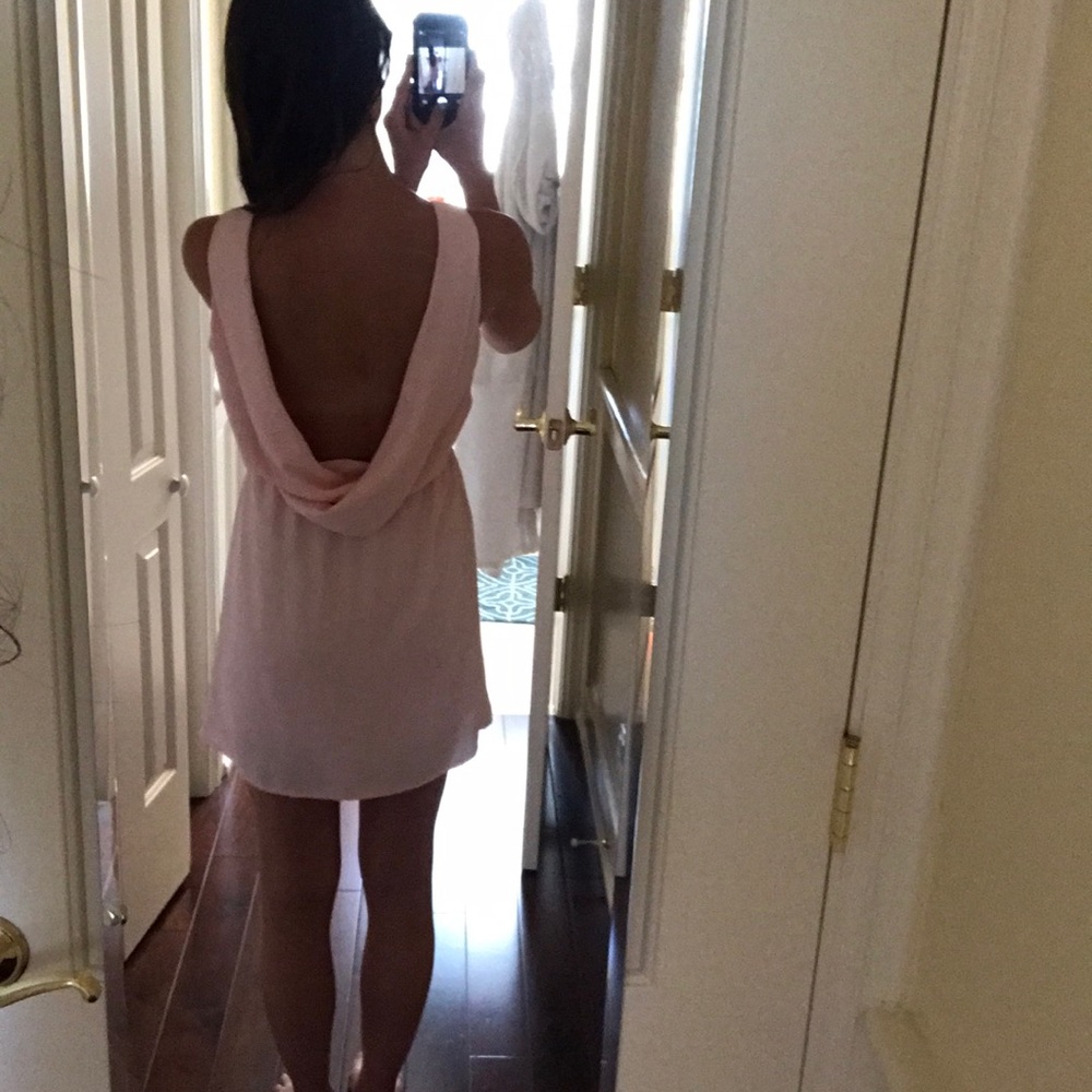 Pretty Prink Backless Dress